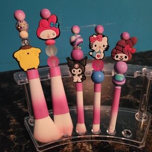 Handcrafted makeup brushes